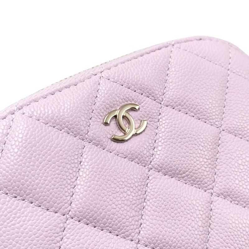Chanel Shoulder Bag Mini Chain Wallet Ap4000 Matelasse Caviar Skin Coco Mark