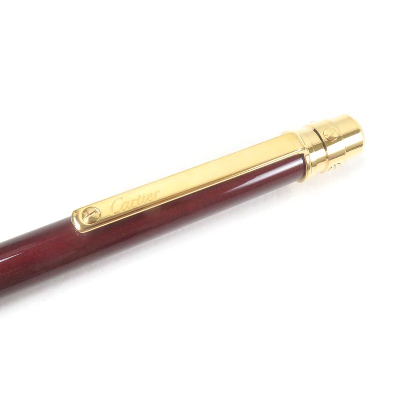 Cartier Santos De Cartier Love Twist Ballpoint Pen Bordeaux Gold With Box And