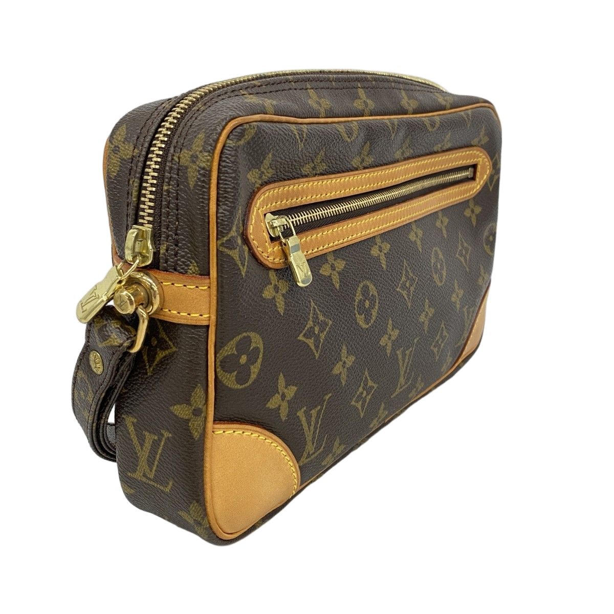 Louis Vuitton Clutch Monogram Marly Dragonne GM Brown — view 2