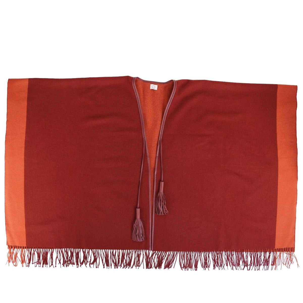 Hermes Coat Poncho Cape Wool Cashmere Outer — view 4