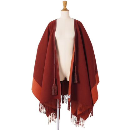 Hermes Coat Poncho Cape Wool Cashmere Outer — view 5