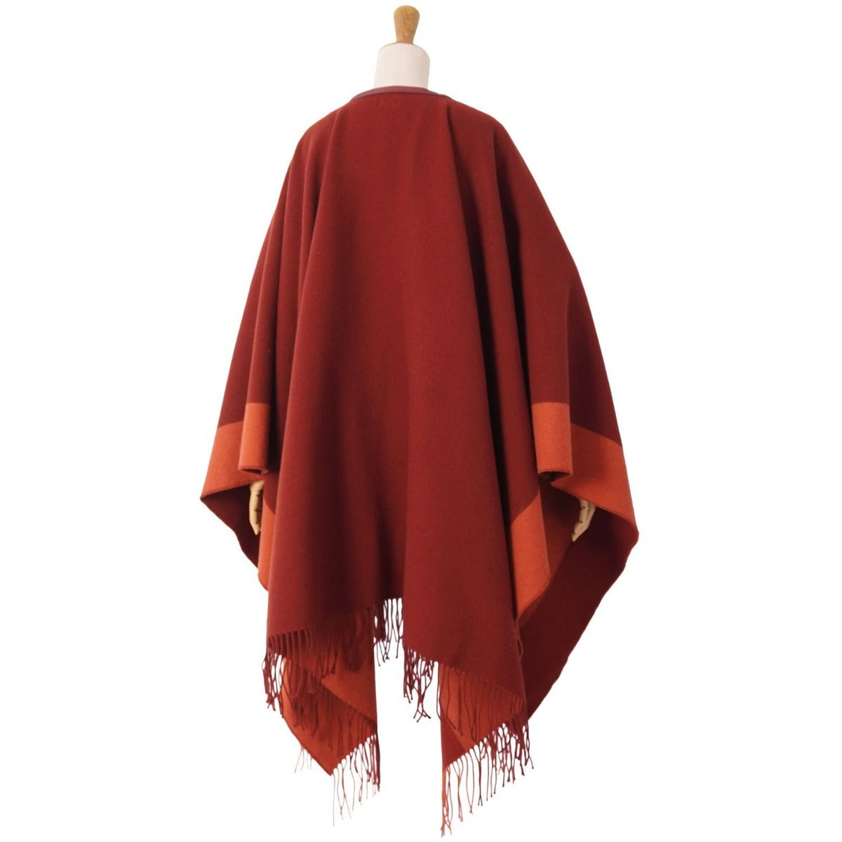 Hermes Coat Poncho Cape Wool Cashmere Outer — view 7
