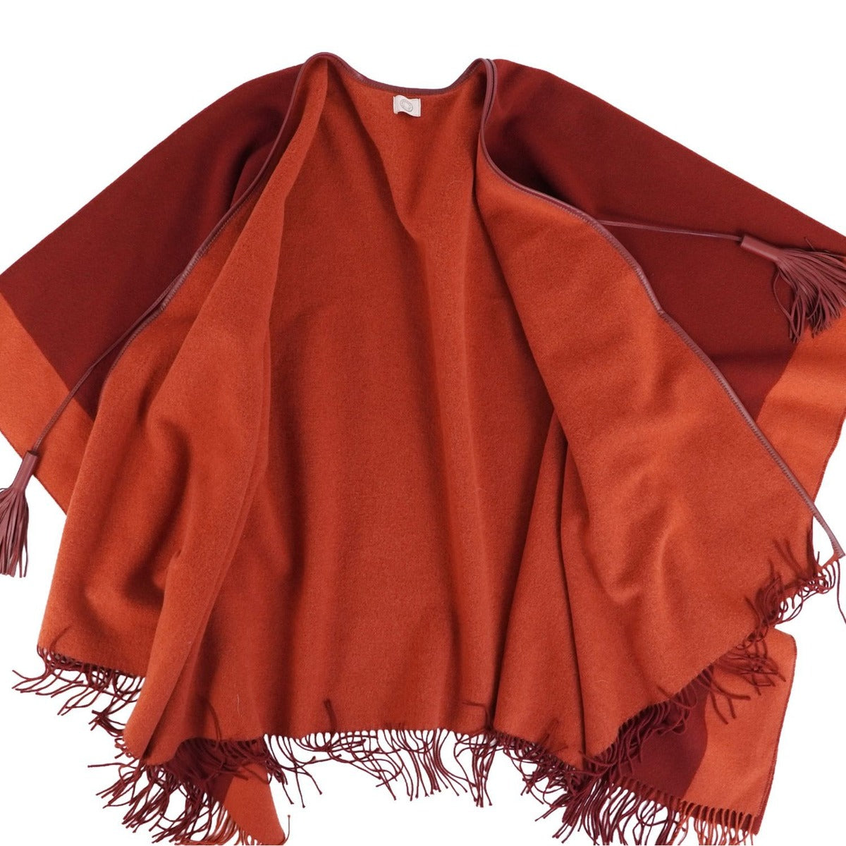 Hermes Coat Poncho Cape Wool Cashmere Outer — view 8