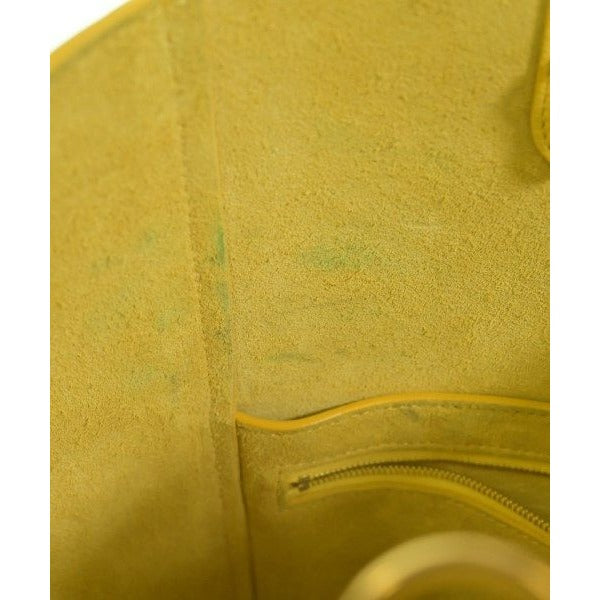 Celine Shoulder Bag Leather Yellow — view 11