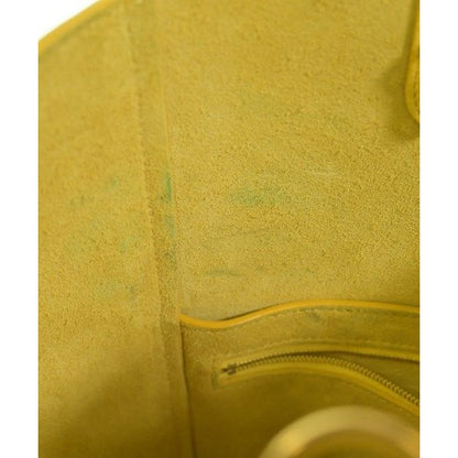 Celine Shoulder Bag Leather Yellow — view 11