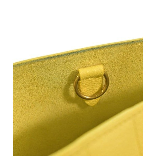 Celine Shoulder Bag Leather Yellow — view 12