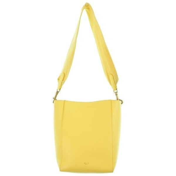 Celine Shoulder Bag Leather Yellow — view 3