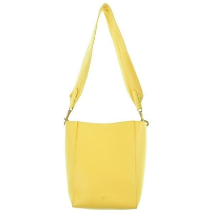 Celine Shoulder Bag Leather Yellow — view 3