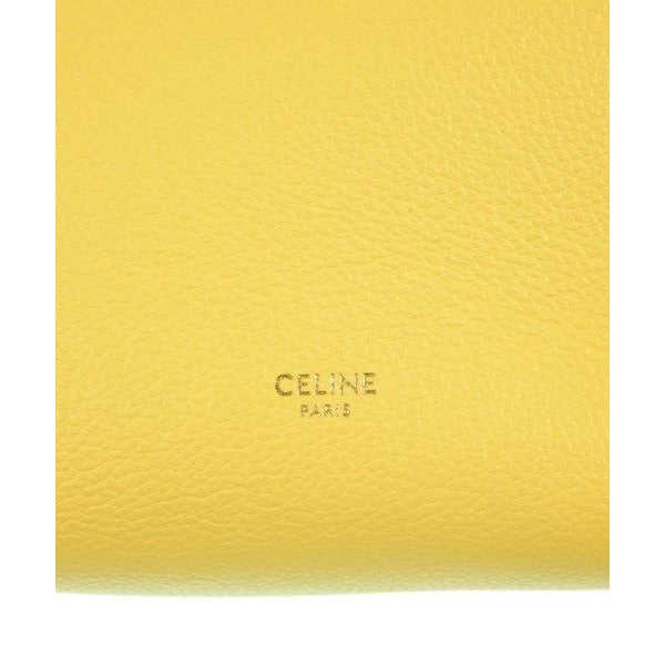 Celine Shoulder Bag Leather Yellow — view 5