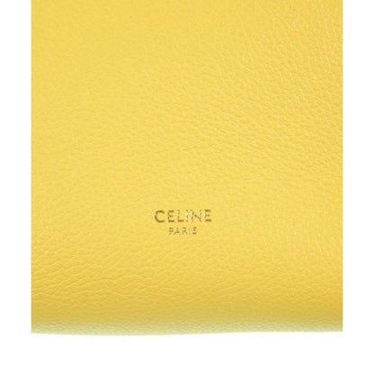 Celine Shoulder Bag Leather Yellow — view 5