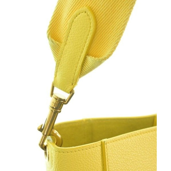 Celine Shoulder Bag Leather Yellow — view 8