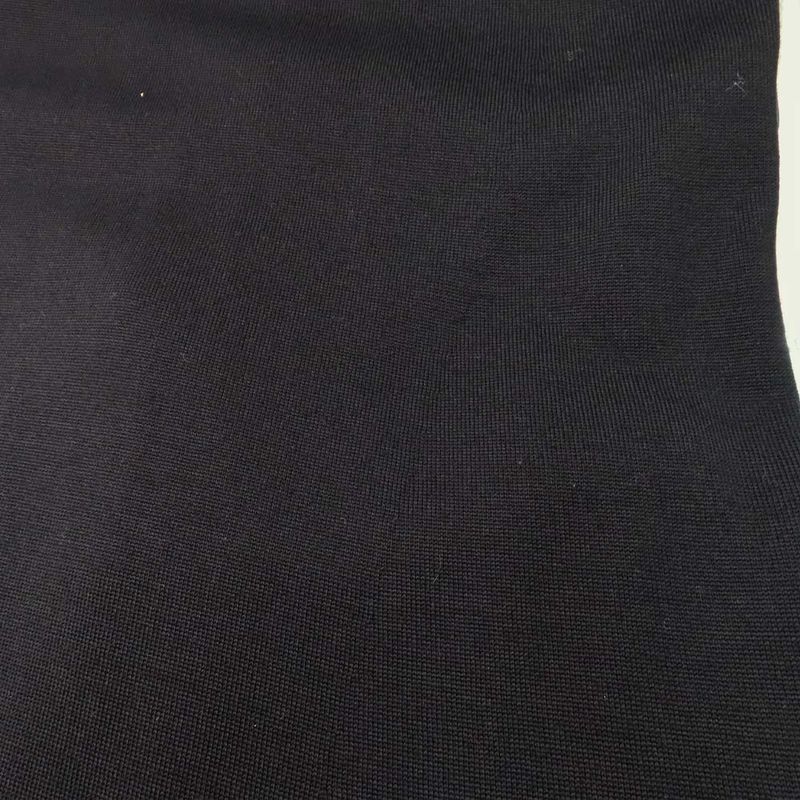 Louis Vuitton No Sleeve Knit Dress Wool L Black Bijoux Decoration Knee