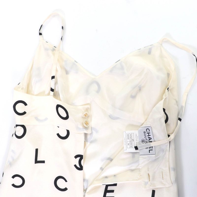 CHANEL Boutique CHANEL Boutique Vintage 97P P07977 100% Silk Full Logo Coco