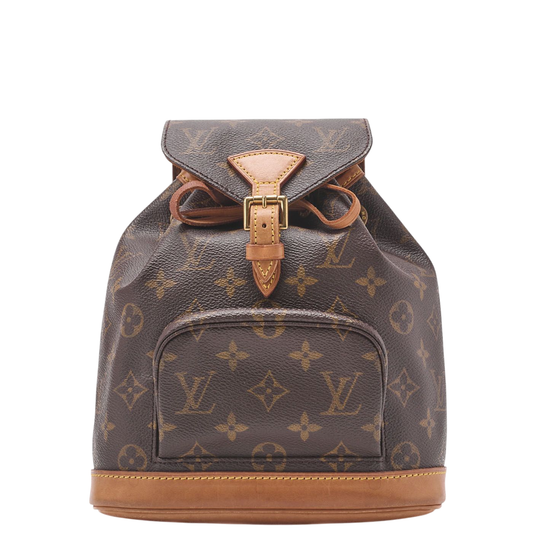 Louis Vuitton Monogram Montsourisー Mini Backpack Brown (gold Hardware) Shoulder