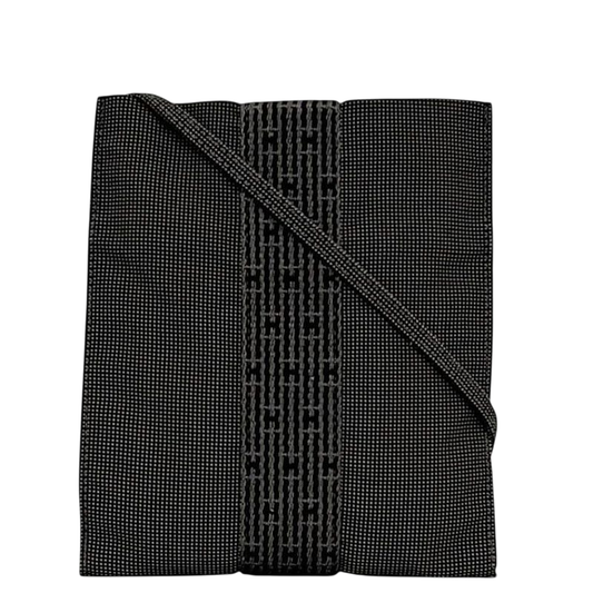 Hermes Shoulder Bag Yale Pochette Gray Her Line Excellent Condition