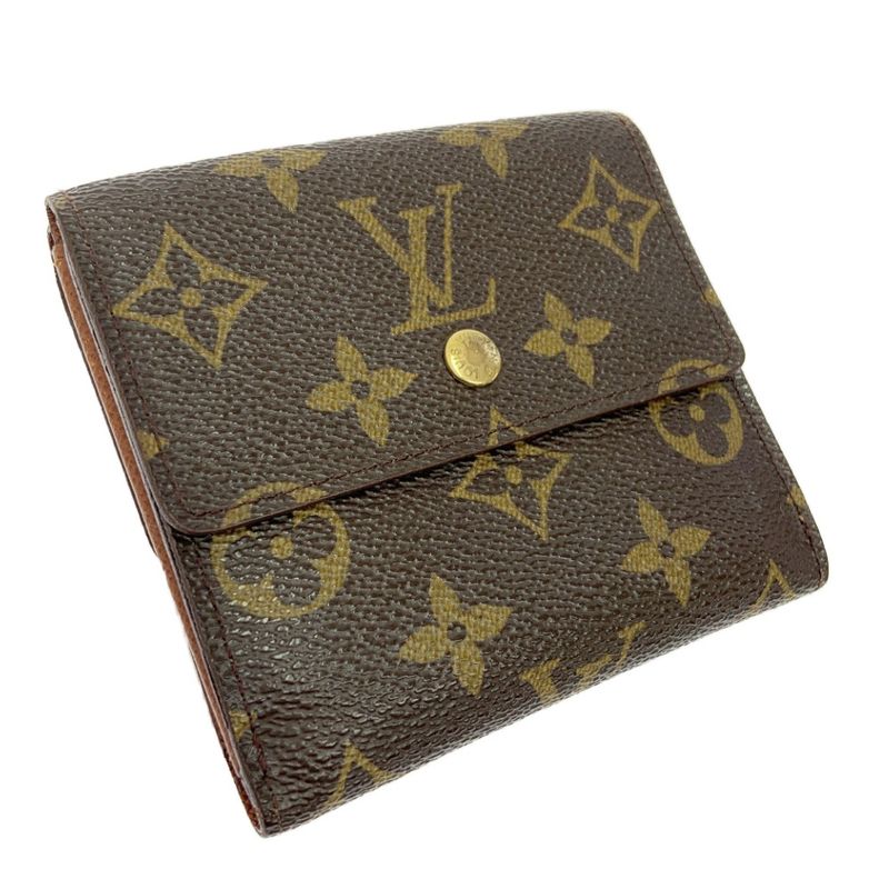 Louis Vuitton M61654 Monogram PVC Portefeuille Elise Brown 403868 Bifold