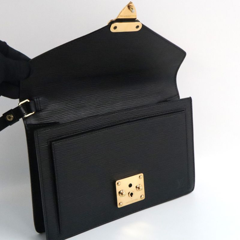 Louis Vuitton Epi Pochette Serie Dragonne M52612 Noir Black Second Bag