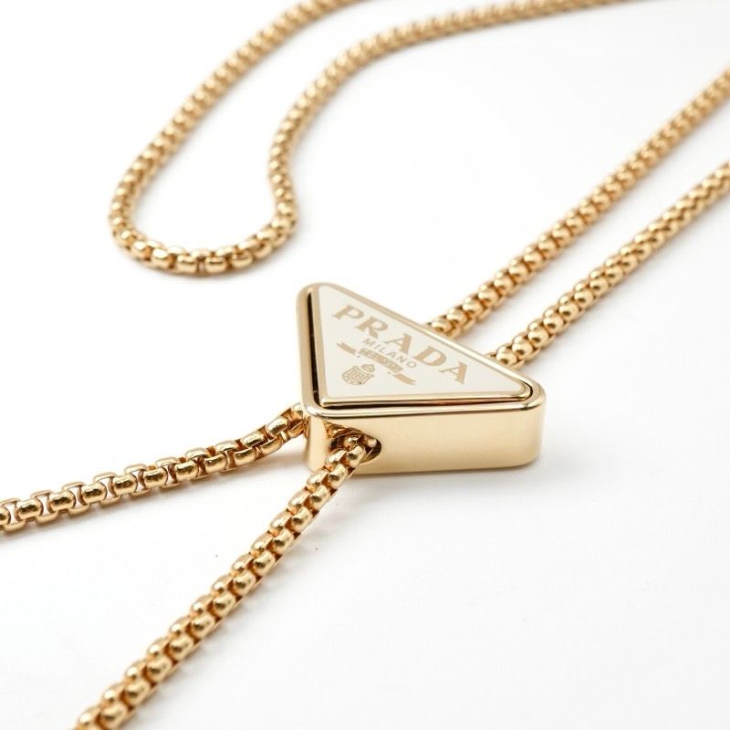 Prada Phone Accessory White Gold Saffiano Mini Bag Triangle Logo