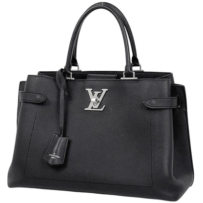 Louis Vuitton Lockme 2-Way Shoulder Bag Leather Noir Black