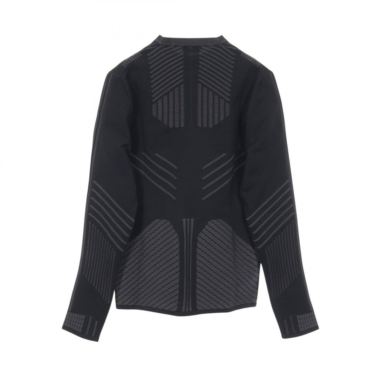 Prada Sweatshirt Technical Knit Black Sweater Orange — view 2