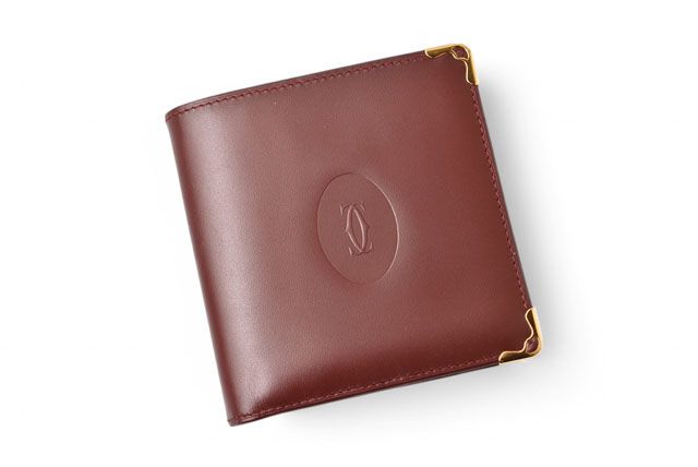Cartier Fold Wallet Vintage Cartier Men's Wallet Must De Cartier Bordeaux