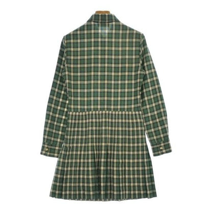 Celine Dress Wool White Green Blue — view 2
