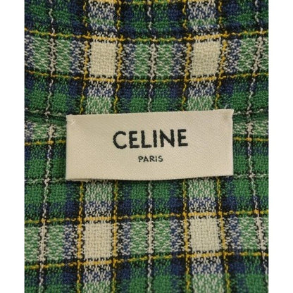 Celine Dress Wool White Green Blue — view 3