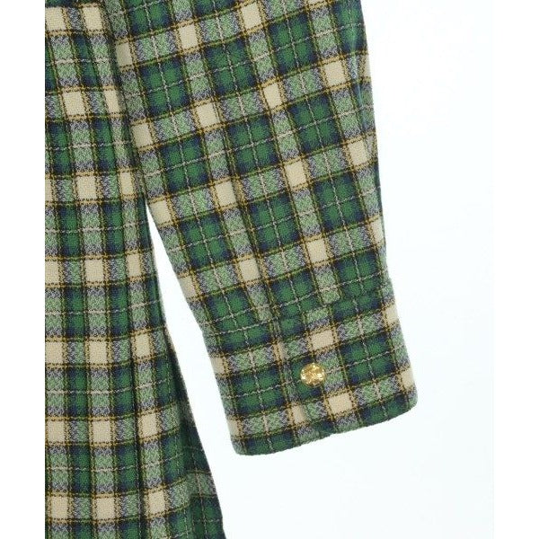 Celine Dress Wool White Green Blue — view 7