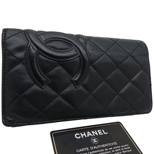 Chanel Cambon Coin Purse Calfskin Black
