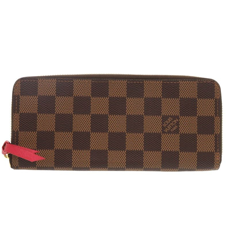 Louis Vuitton Damier Portefeuille Clemence Canvas Brown Long