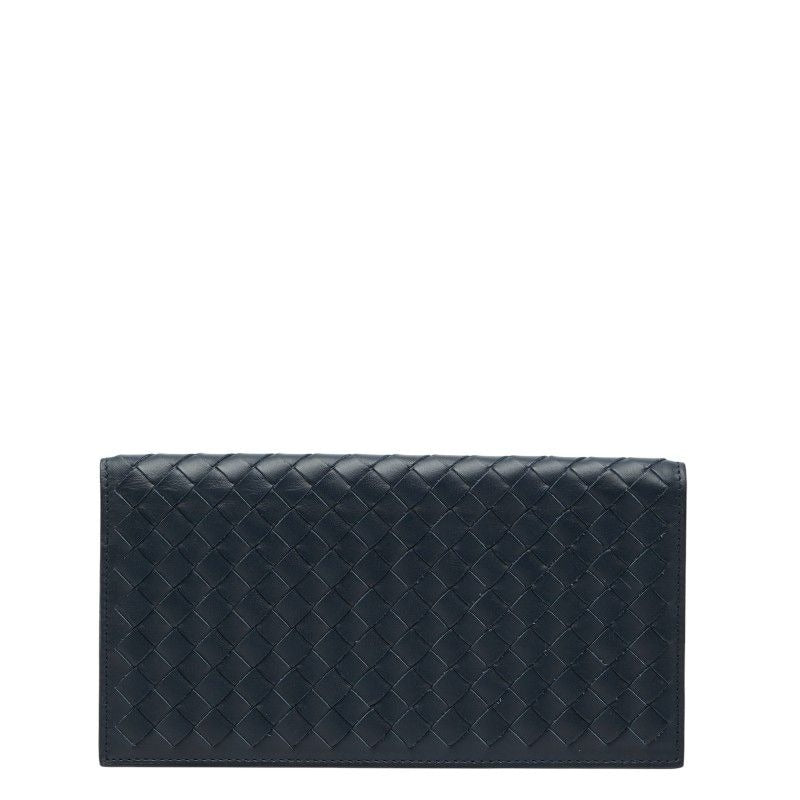 Bottega Veneta Intrecciato Navy Leather