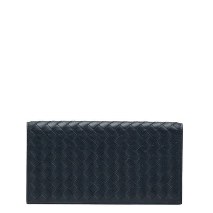 Bottega Veneta Intrecciato Navy Leather