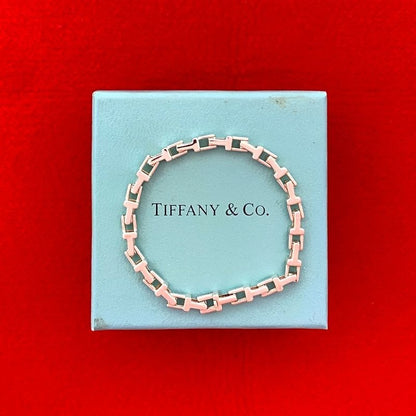 Tiffany & Co T Narrow Bracelet Silver 925 Chain Bangle Accessories