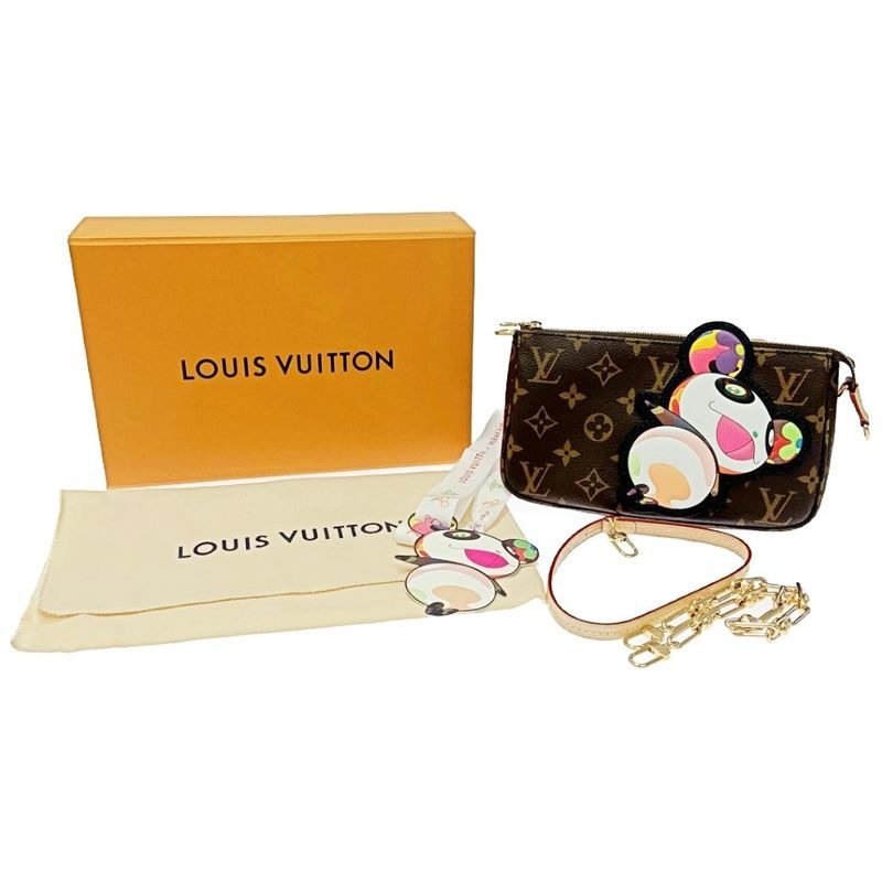 Louis Vuitton Monogram Pochette Axessoire Takashi Murakami