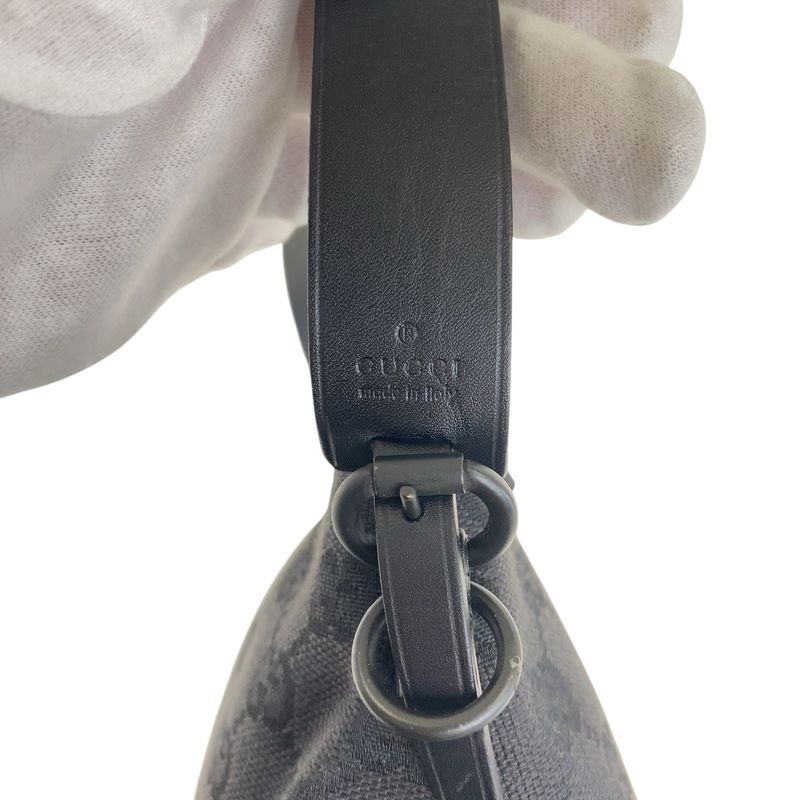 Gucci Black GG Canvas 103399 Handbag Accessory Pouch Women 504643