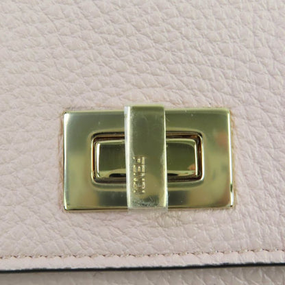 Fendi 8m0426 Selleria Pekaboo Leather Compact Wallet Trifold Wallet Pink