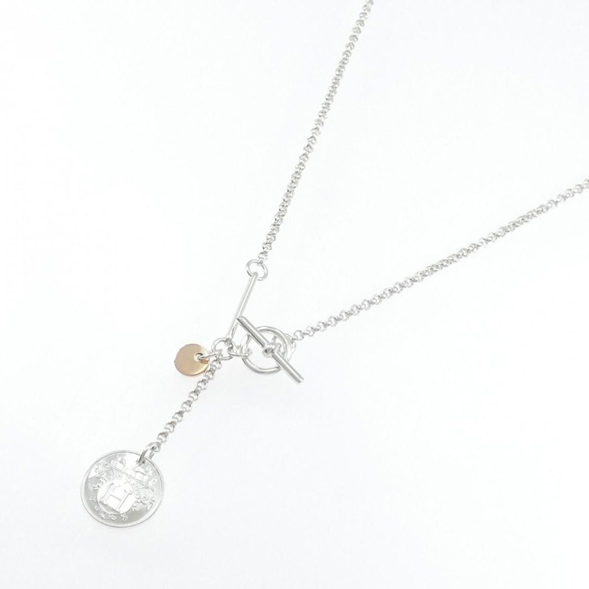 Hermes Exlibris Necklace Pink — view 2
