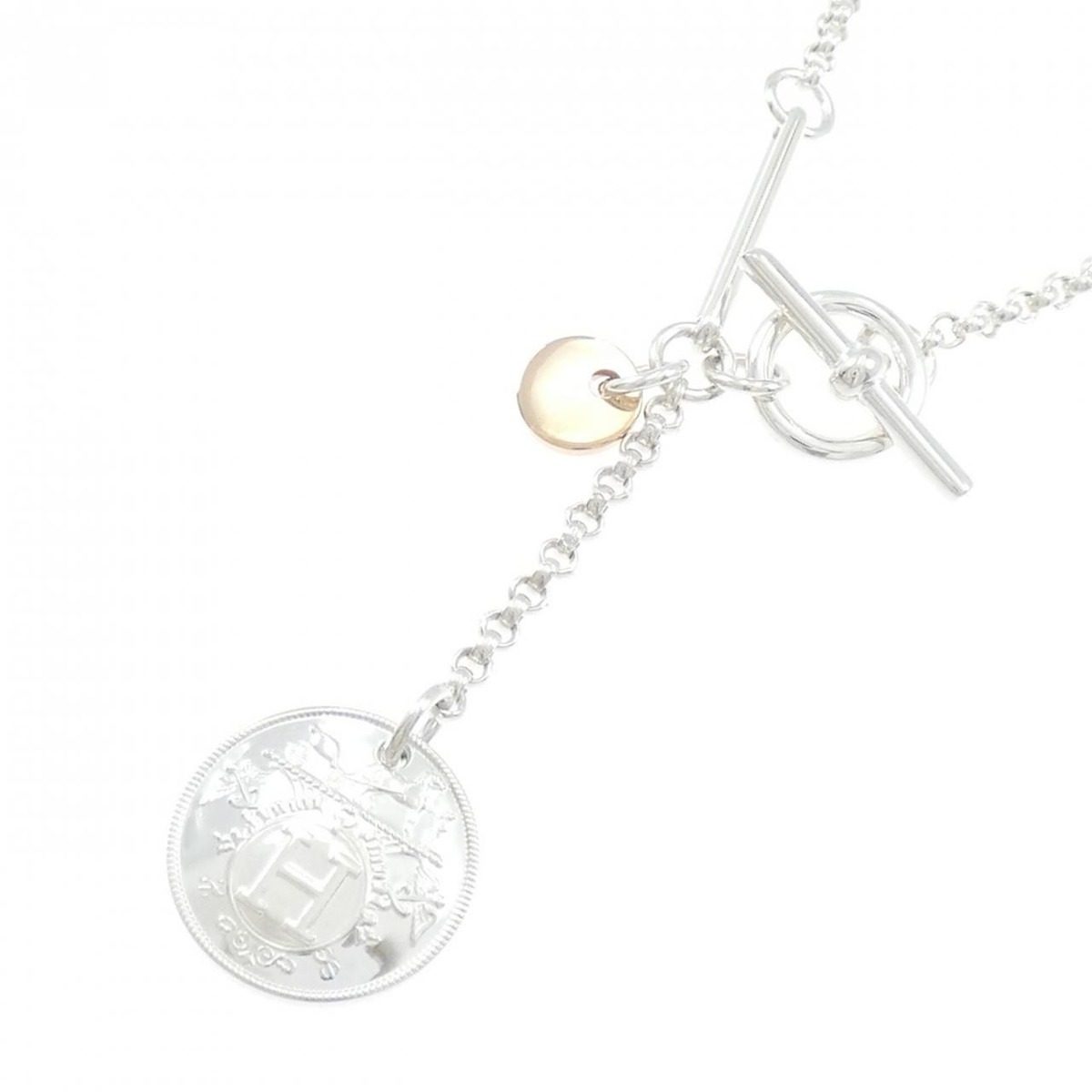 Hermes Exlibris Necklace Pink — view 3