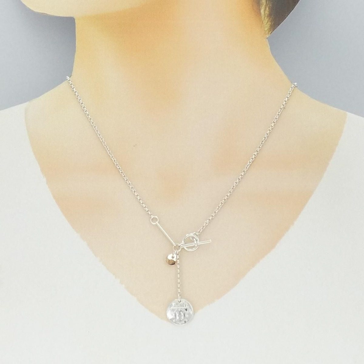 Hermes Exlibris Necklace Pink — view 6