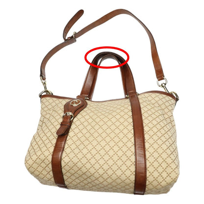 Gucci 2-Way Shoulder Bag Diamante Tote Antique Brown