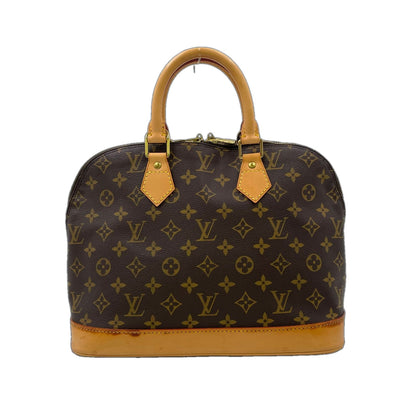 Louis Vuitton Alma PM Monogram Leather Brown Light Handbag Gold