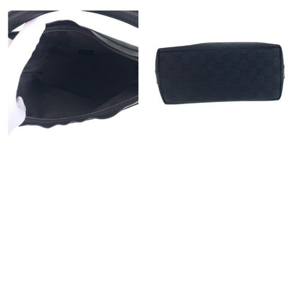 Gucci Black Silver Hardware GG Canvas 000 0602 Shoulder Bag Shoulder Women