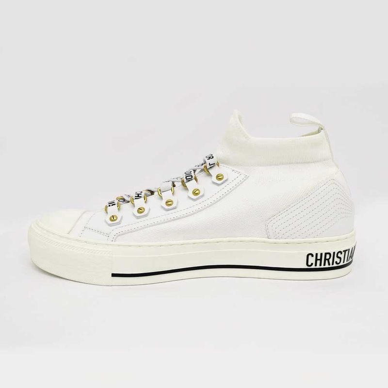 Dior Sneakers - Walk'n Dior White Size 38 Lace Logo Women's Shoes