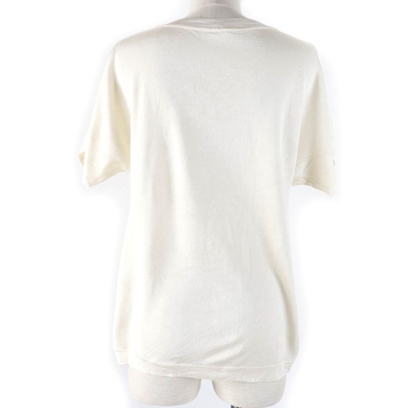 Hermes 22SS 2e2826ds 100% Silk Twill Raine Chaine D'ancre Short Sleeve Knit