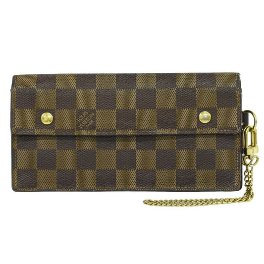 Authentic Louis Vuitton LV Portefeuille Accordeion Damier Ebène Long Wallet
