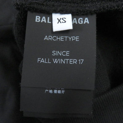 Balenciaga 2018 508184 100% Cotton Back Logo Print Oversized Pullover Hoodie