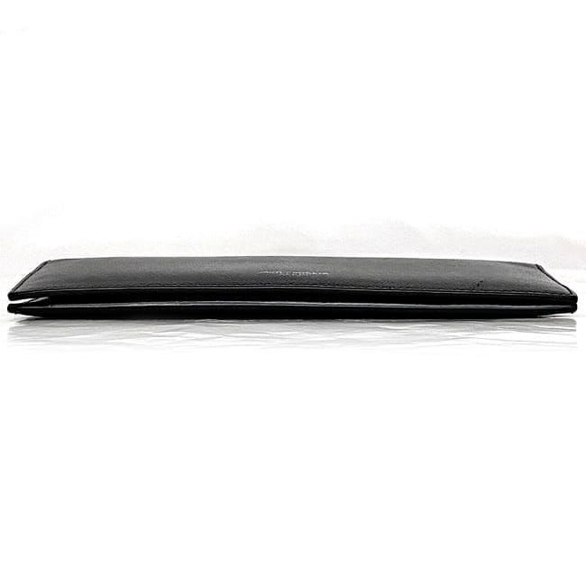 Saint Laurent Folding Long Wallet Black Tgn
