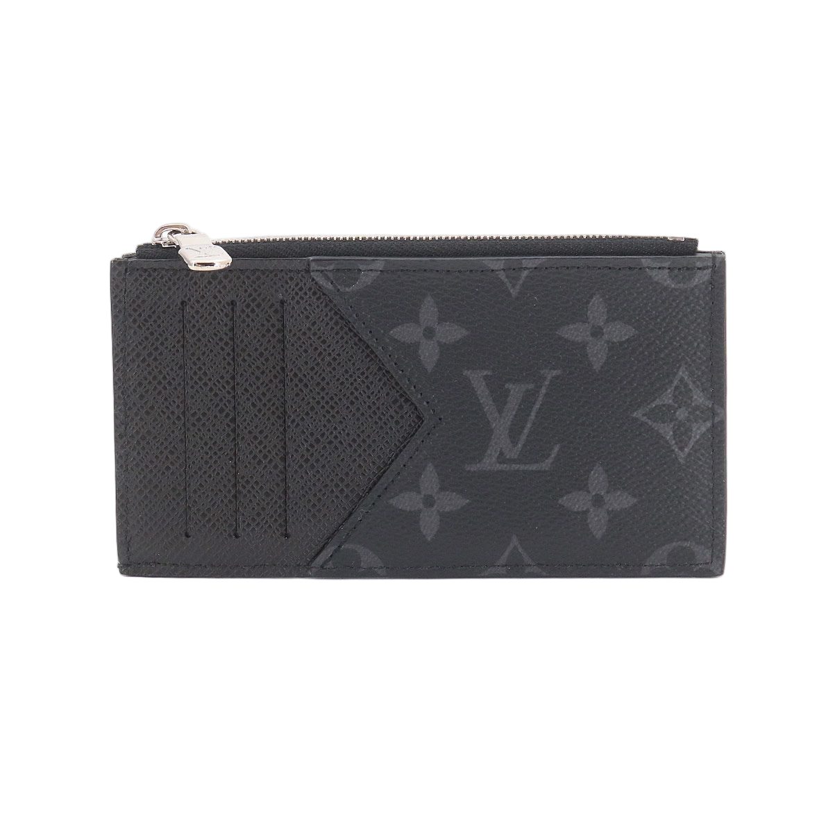 Louis Vuitton Taigarama Coin Card Holder Case Noir