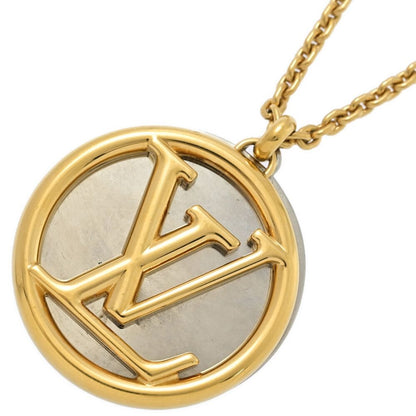 Louis Vuitton Collier Gold Necklace Pendant Alloy X