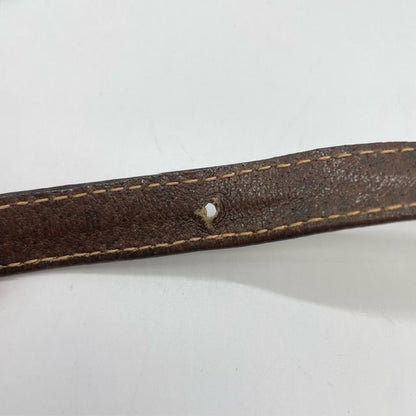 Gucci 66 02 014 Shoulder Bag Brown Sherry Line GG Supreme Canvas PVC Leather